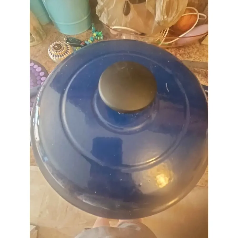Tramontina 5.5 Qt Enameled Cast Iron Dutch Oven Cobalt with Lid Made in China